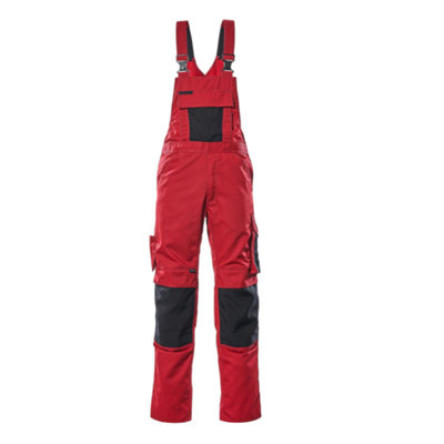 Mascot Unique Augsburg Bib & BraceRed/black   (30.5) (Leg LengthRegular) from B&Q
