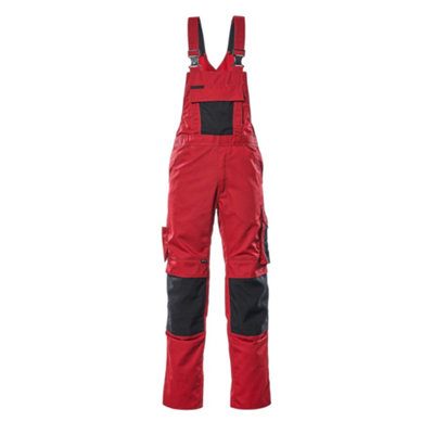 Mascot Unique Augsburg Bib & BraceRed/black   (32.5) (Leg LengthRegular) from B&Q