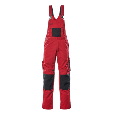 Mascot Unique Augsburg Bib & BraceRed/black   (34.5) (Leg LengthRegular) from B&Q