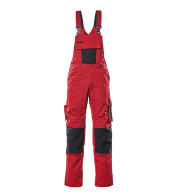 Mascot Unique Augsburg Bib & BraceRed/black   (38.5) (Leg LengthRegular) from B&Q