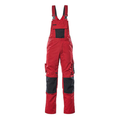 Mascot Unique Augsburg Bib & BraceRed/black   (44.5) (Leg LengthRegular) from B&Q