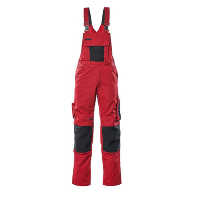 Mascot Unique Augsburg Bib & BraceRed/black   (38.5) (Leg LengthLong) from B&Q
