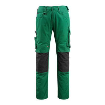 Mascot Unique Mannheim TrousersGreen/black   (31.5) (Leg LengthLong) from B&Q