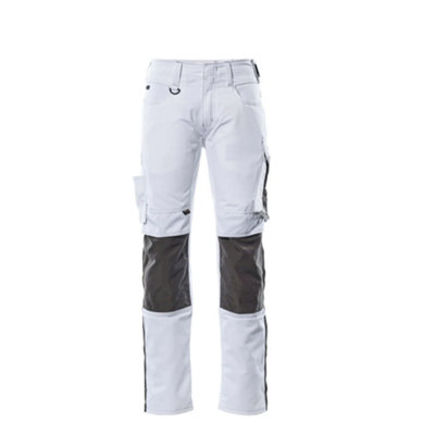 Mascot Unique Mannheim TrousersWhite/dark Anthracite   (33.5) (Leg LengthRegular) from B&Q