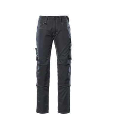 Mascot Unique Mannheim TrousersBlack/dark Anthracite   (33.5) (Leg LengthLong) from B&Q