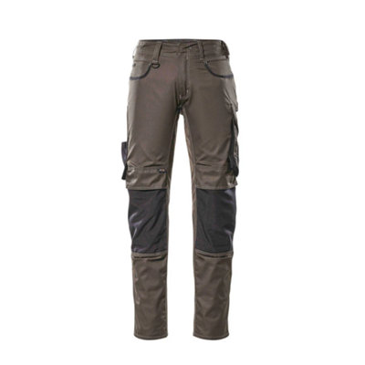 Mascot Unique Lemberg TrousersDark Anthracite/black   (36.5) (Leg LengthShort) from B&Q