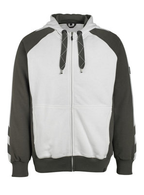 Mascot Unique Wiesbaden Hoodie (White/dark Anthracite)  (Small) from B&Q