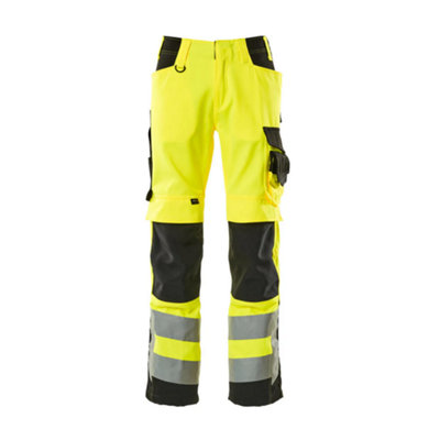 Mascot Safe Supreme Kendal TrousersHi-Vis Yellow/black   (35.5) (Leg LengthLong) from B&Q