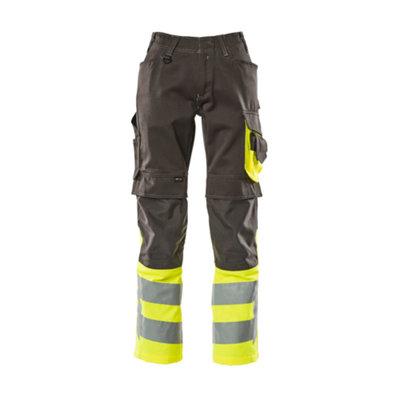 Mascot Safe Supreme Leeds TrousersDark Anthracite/hi-Vis Yellow   (34.5) (Leg LengthShort) from B&Q