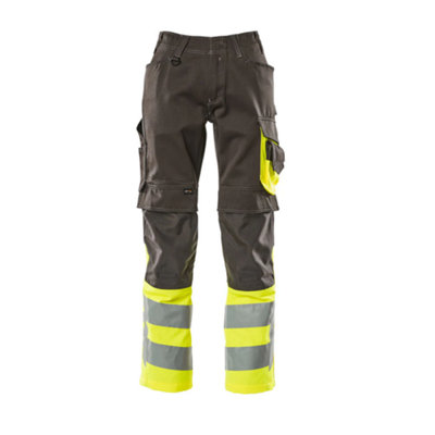 Mascot Safe Supreme Leeds TrousersDark Anthracite/hi-Vis Yellow   (42.5) (Leg LengthShort) from B&Q