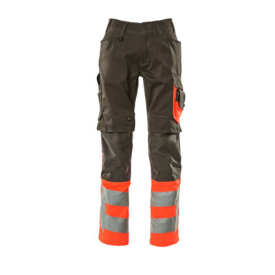 Mascot Safe Supreme Leeds TrousersDark Anthracite/hi-Vis Red   (30.5) (Leg LengthShort) from B&Q