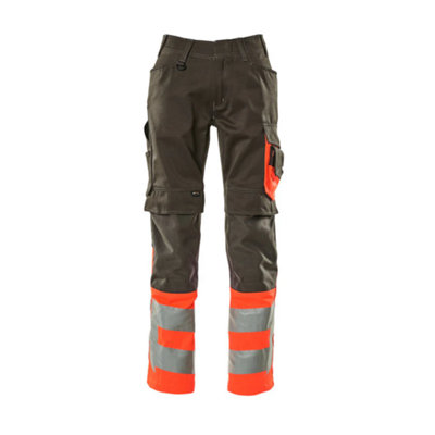 Mascot Safe Supreme Leeds TrousersDark Anthracite/hi-Vis Red   (40.5) (Leg LengthShort) from B&Q