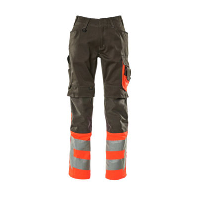 Mascot Safe Supreme Leeds TrousersDark Anthracite/hi-Vis Red   (42.5) (Leg LengthShort) from B&Q