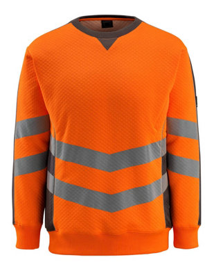 Mascot Safe Supreme Wigton Sweatshirt (Hi-Vis Orange/dark Anthracite)  (Small) from B&Q