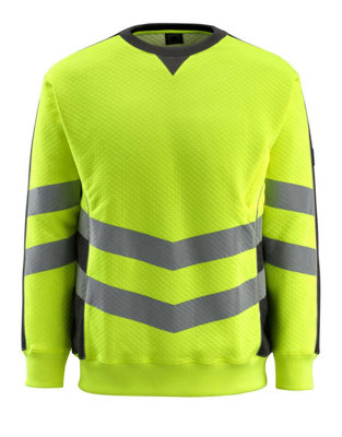 Mascot Safe Supreme Wigton Sweatshirt (Hi-Vis Yellow/black)  (Large) from B&Q