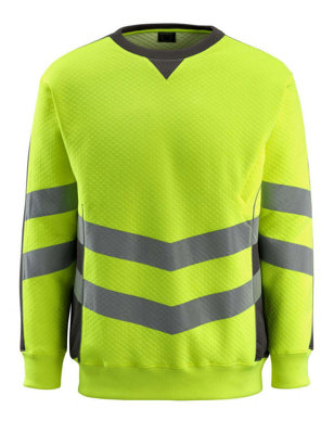 Mascot Safe Supreme Wigton Sweatshirt (Hi-Vis Yellow/dark Anthracite)  (Large) from B&Q