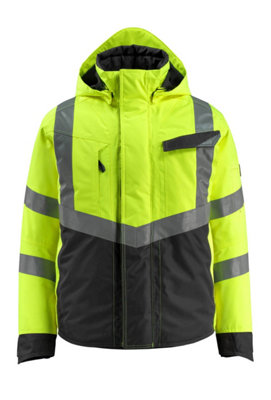 Mascot Safe Supreme Hastings Winter Jacket (Hi-Vis Yellow/black)  (Xxxx Large) from B&Q