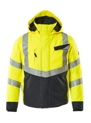 Mascot Safe Supreme Hastings Winter Jacket (Hi-Vis Yellow/dark Navy Blue)  (Xxxx Large) from B&Q