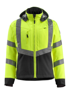 Mascot Safe Supreme Blackpool Softshell Jacket (Hi-Vis Yellow/black)  (Large) from B&Q