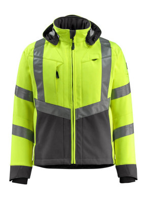 Mascot Safe Supreme Blackpool Softshell Jacket (Hi-Vis Yellow/dark Anthracite)  (Xxx Large) from B&Q