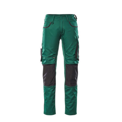 Mascot Unique Lemberg TrousersGreen/black   (30.5) (Leg LengthShort) from B&Q