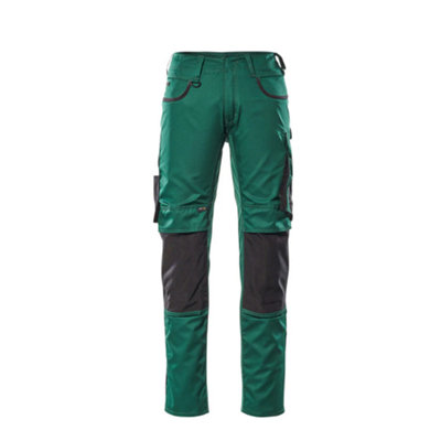 Mascot Unique Lemberg TrousersGreen/black   (34.5) (Leg LengthShort) from B&Q