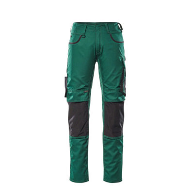 Mascot Unique Lemberg TrousersGreen/black   (29.5) (Leg LengthRegular) from B&Q
