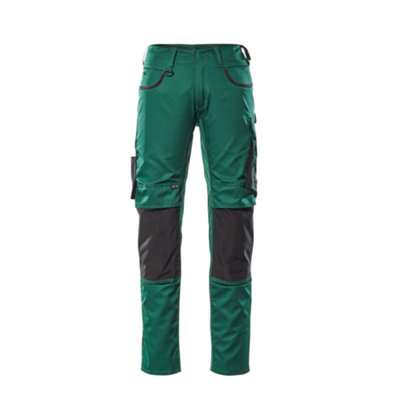Mascot Unique Lemberg TrousersGreen/black   (30.5) (Leg LengthRegular) from B&Q