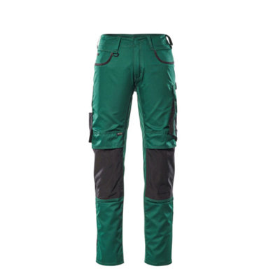 Mascot Unique Lemberg TrousersGreen/black   (38.5) (Leg LengthRegular) from B&Q