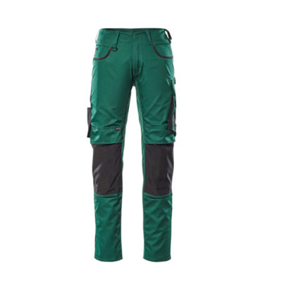 Mascot Unique Lemberg TrousersGreen/black   (36.5) (Leg LengthLong) from B&Q