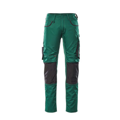 Mascot Unique Lemberg TrousersGreen/black   (46.5) (Leg LengthLong) from B&Q