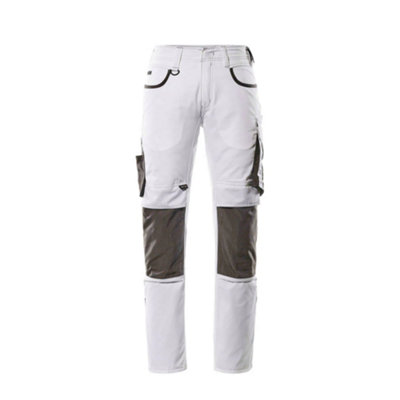 Mascot Unique Lemberg TrousersWhite/dark Anthracite   (33.5) (Leg LengthRegular) from B&Q