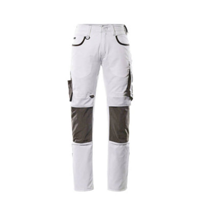 Mascot Unique Lemberg TrousersWhite/dark Anthracite   (35.5) (Leg LengthRegular) from B&Q