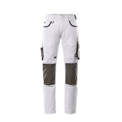 Mascot Unique Lemberg TrousersWhite/dark Anthracite   (31.5) (Leg LengthLong) from B&Q