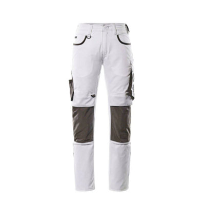 Mascot Unique Lemberg TrousersWhite/dark Anthracite   (36.5) (Leg LengthLong) from B&Q