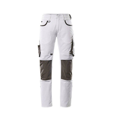 Mascot Unique Lemberg TrousersWhite/dark Anthracite   (44.5) (Leg LengthLong) from B&Q