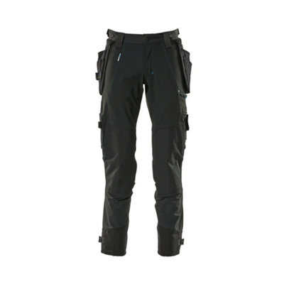 Mascot Advanced Trousers With Holster Pockets And StretchBlack   (36.5) (Leg LengthRegular) from B&Q