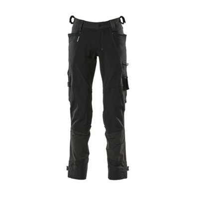 Mascot Advanced Trousers With Dyneema Kneepad PocketsBlack   (35.5) (Leg LengthLong) from B&Q