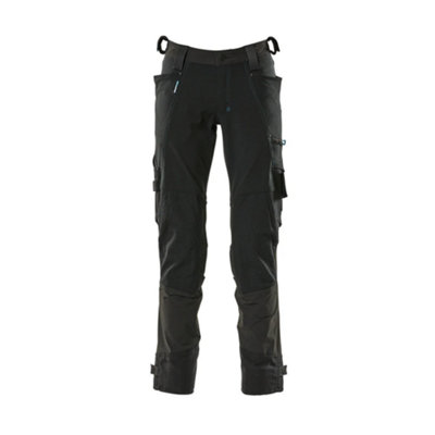 Mascot Advanced Trousers With Dyneema Kneepad PocketsBlack   (40.5) (Leg LengthLong) from B&Q