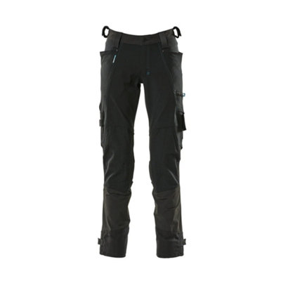 Mascot Advanced Trousers With Dyneema Kneepad PocketsBlack   (44.5) (Leg LengthLong) from B&Q