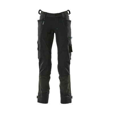 Mascot Advanced Trousers With Dyneema Kneepad PocketsBlack   (46.5) (Leg LengthLong) from B&Q