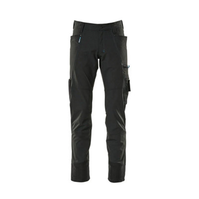Mascot Advanced Ultimate Stretch Lightweight TrousersBlack   (29.5) (Leg LengthRegular) from B&Q