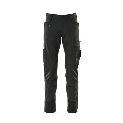 Mascot Advanced Ultimate Stretch Lightweight TrousersBlack   (30.5) (Leg LengthRegular) from B&Q