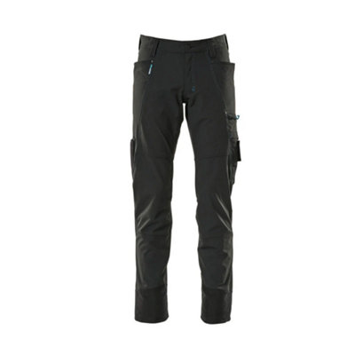 Mascot Advanced Ultimate Stretch Lightweight TrousersBlack   (33.5) (Leg LengthRegular) from B&Q