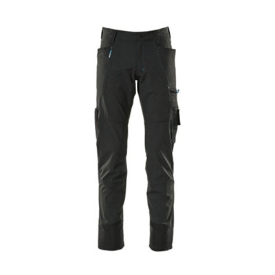 Mascot Advanced Ultimate Stretch Lightweight TrousersBlack   (42.5) (Leg LengthRegular) from B&Q
