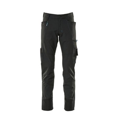 Mascot Advanced Ultimate Stretch Lightweight TrousersBlack   (33.5) (Leg LengthLong) from B&Q