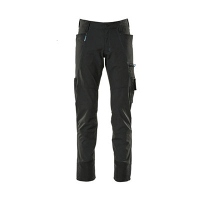 Mascot Advanced Ultimate Stretch Lightweight TrousersBlack   (34.5) (Leg LengthLong) from B&Q