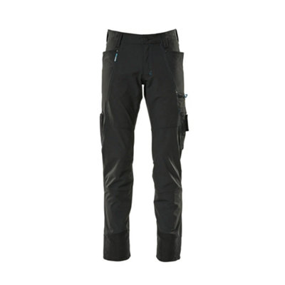 Mascot Advanced Ultimate Stretch Lightweight TrousersBlack   (38.5) (Leg LengthLong) from B&Q
