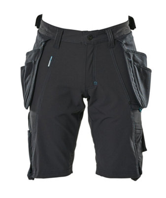Mascot Advanced Craftsmen's Shorts With Detachable Holster Pockets Dark Navy   (34.5) (Leg LengthRegular) from B&Q