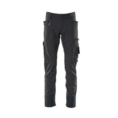 Mascot Advanced Ultimate Stretch Lightweight TrousersDark Navy Blue   (27) (Leg LengthRegular) from B&Q